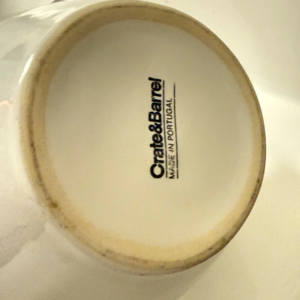Crate And Barrel Bowl set Mercer White Soup Cereal Artisanal‎ Textured Qty 3